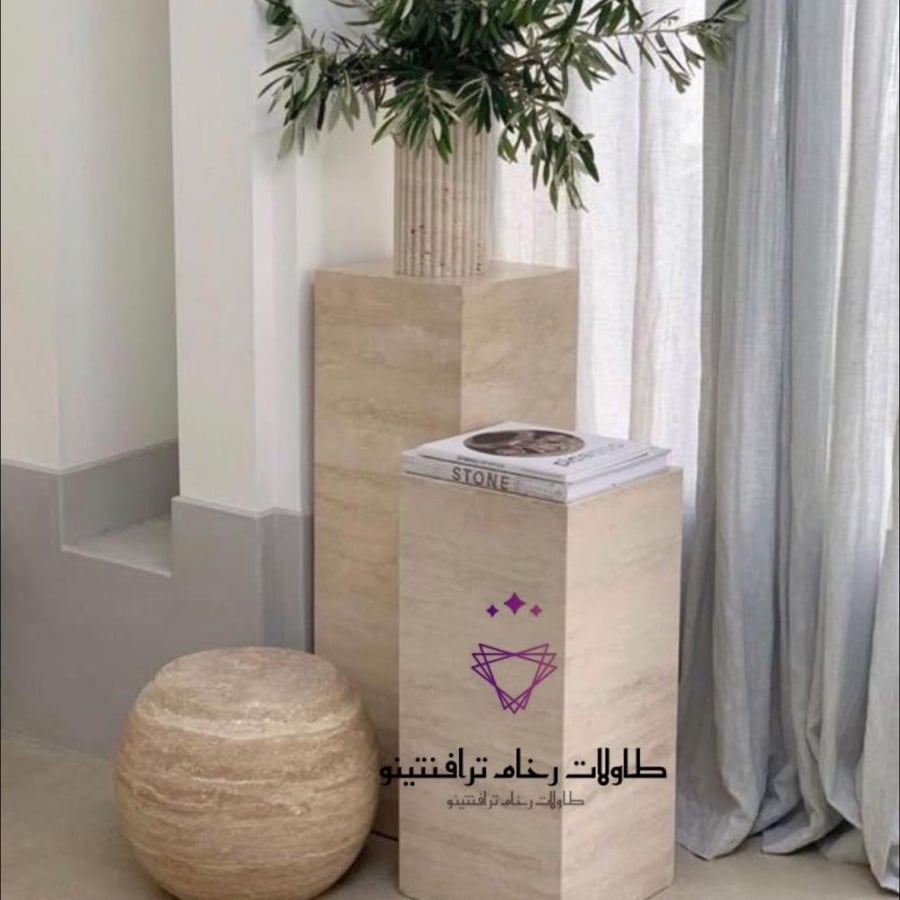 طقم زواية رخام ترافنتينو