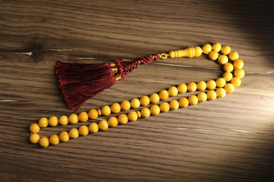 Amber Polish soil 52 beads 10 mm