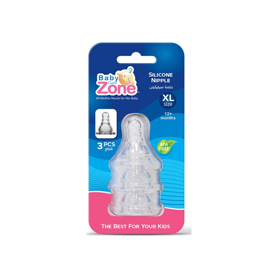 Baby Zone Silicone Nipple Xl Size 3Pcs 8232
