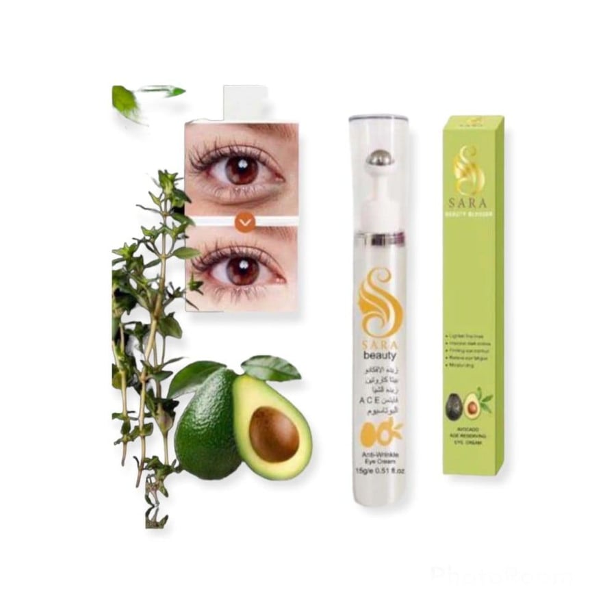 Avocado butter and licorice cream for removing dark circles from Sara Beauty 15 grams