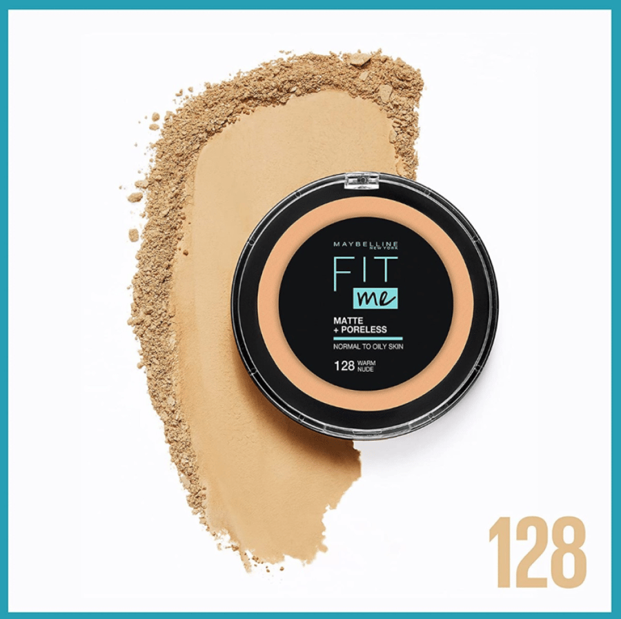 Fit Me non-shiny powder and covers pores from Maybelline New York - 12g - 128 Light Beige