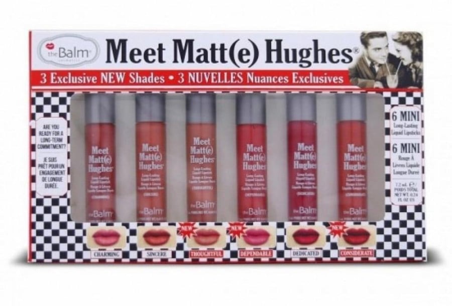 Set of 6 red lipstick lipsticks Meet Meet Mini Hues Edition 14 by The Balm - VOL 14