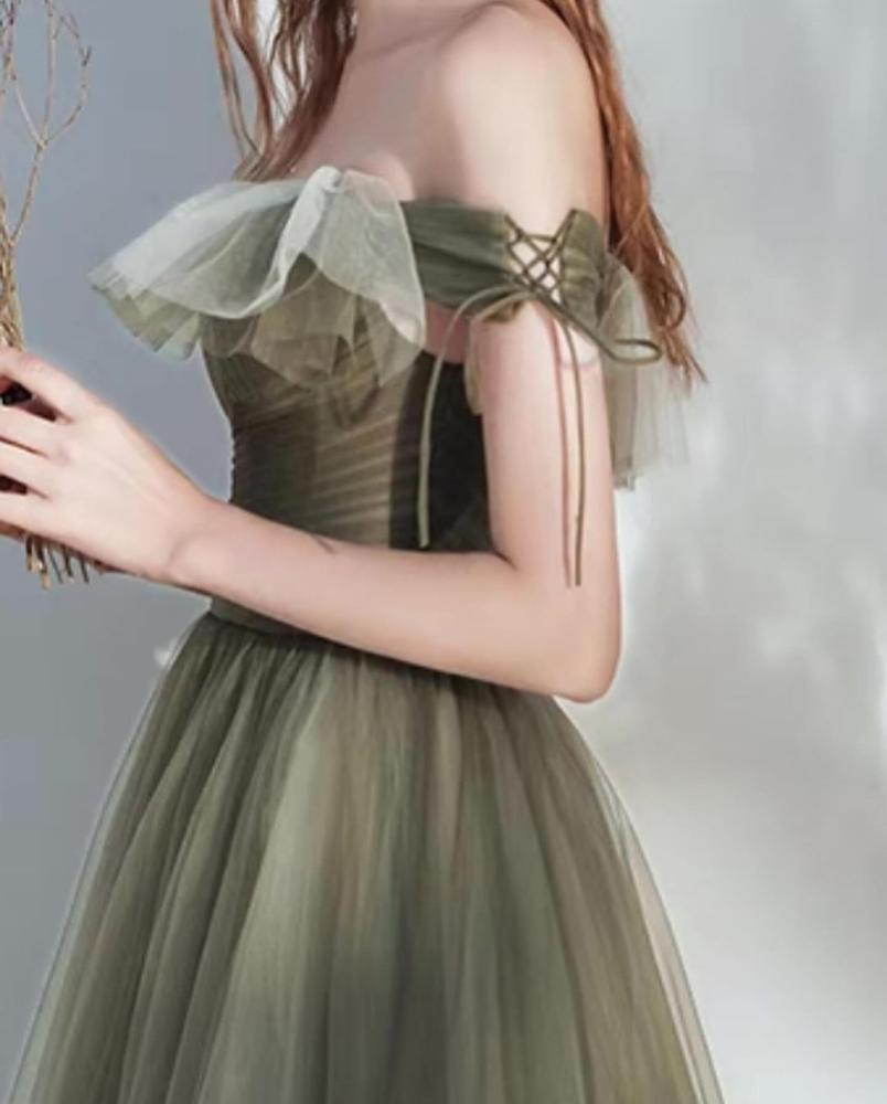 Olive green dress