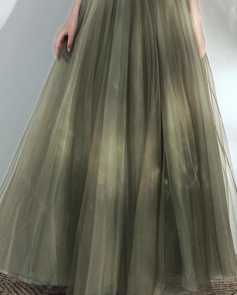 Olive green dress