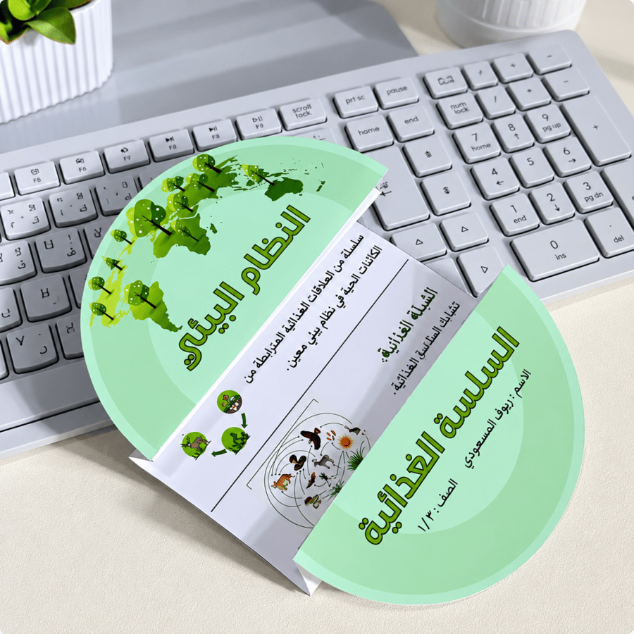 مطوية النظام البيئي - علوم - ثالث