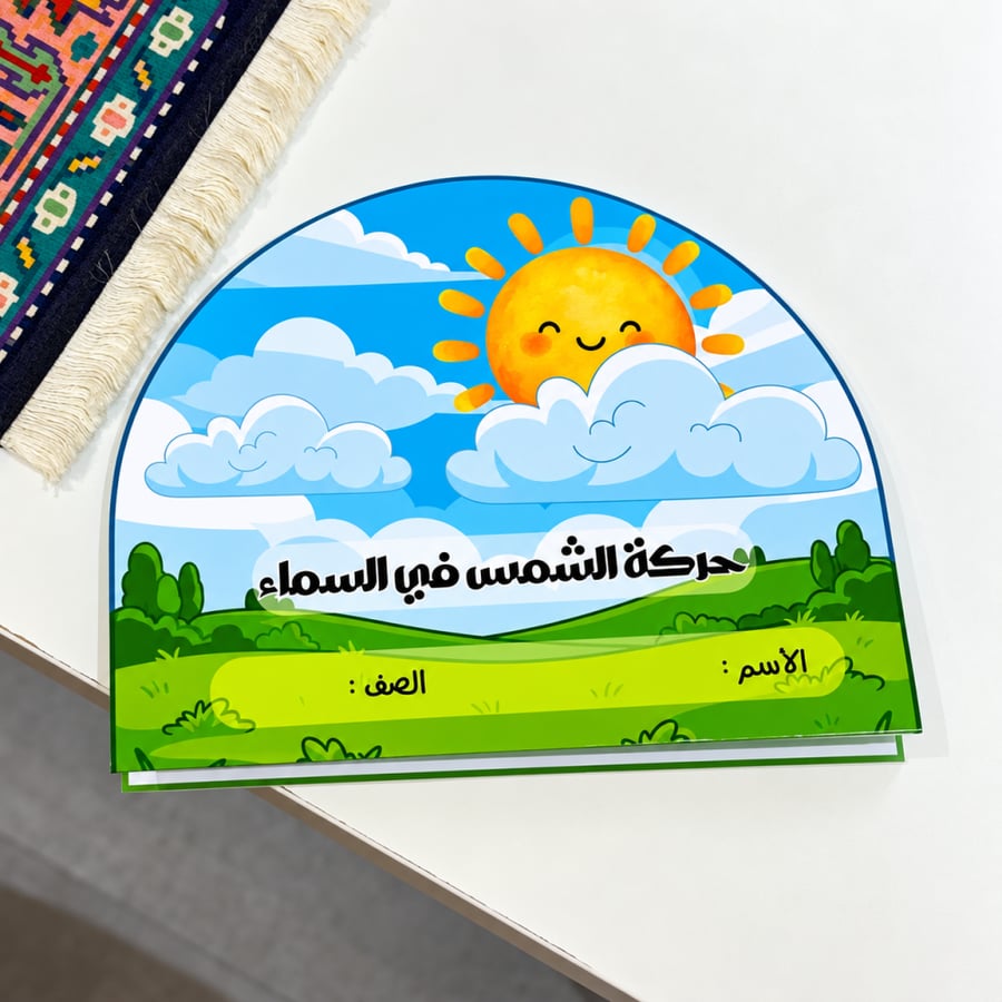 مطوية حركة الشمس في السماء - علوم - ثاني ابتدائي ( ترم ثاني )