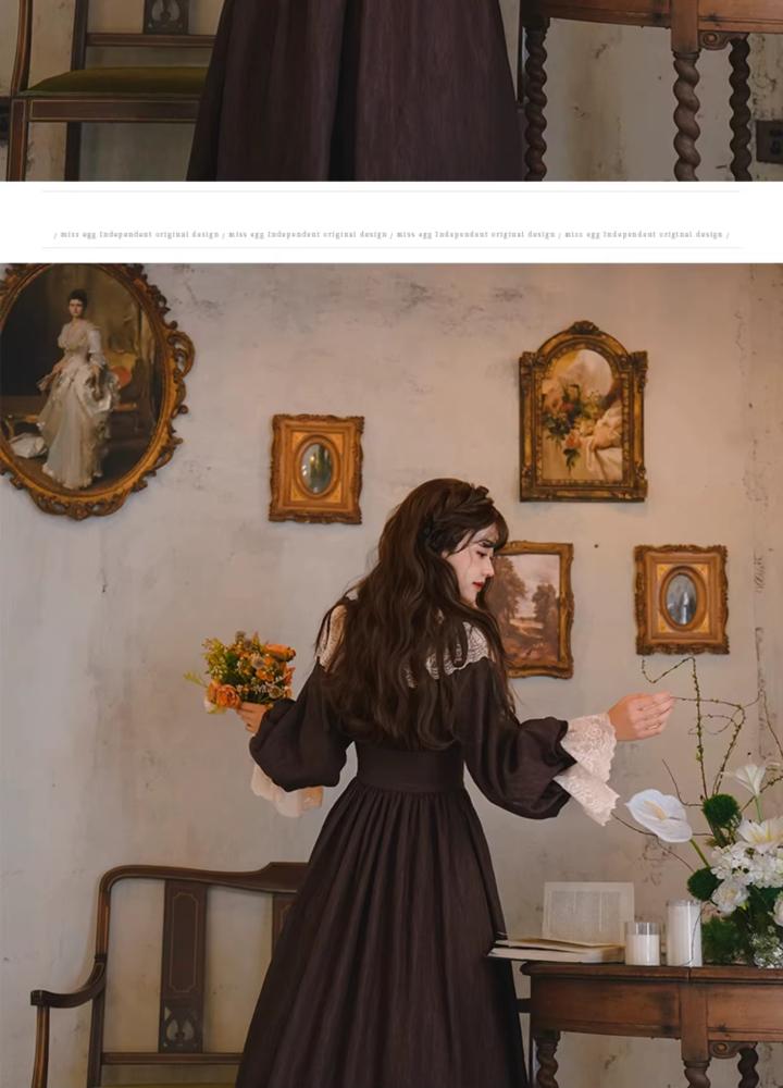 فستان نمط فرنسي ملكي