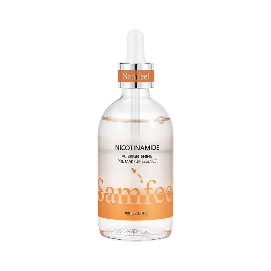 جوهر "سامفيل" المشرّق بالنيكوتيناميد وفيتامين سي لما قبل المكياج (Samfeel Nicotinamide VC Brightening Pre-Makeup Essence).