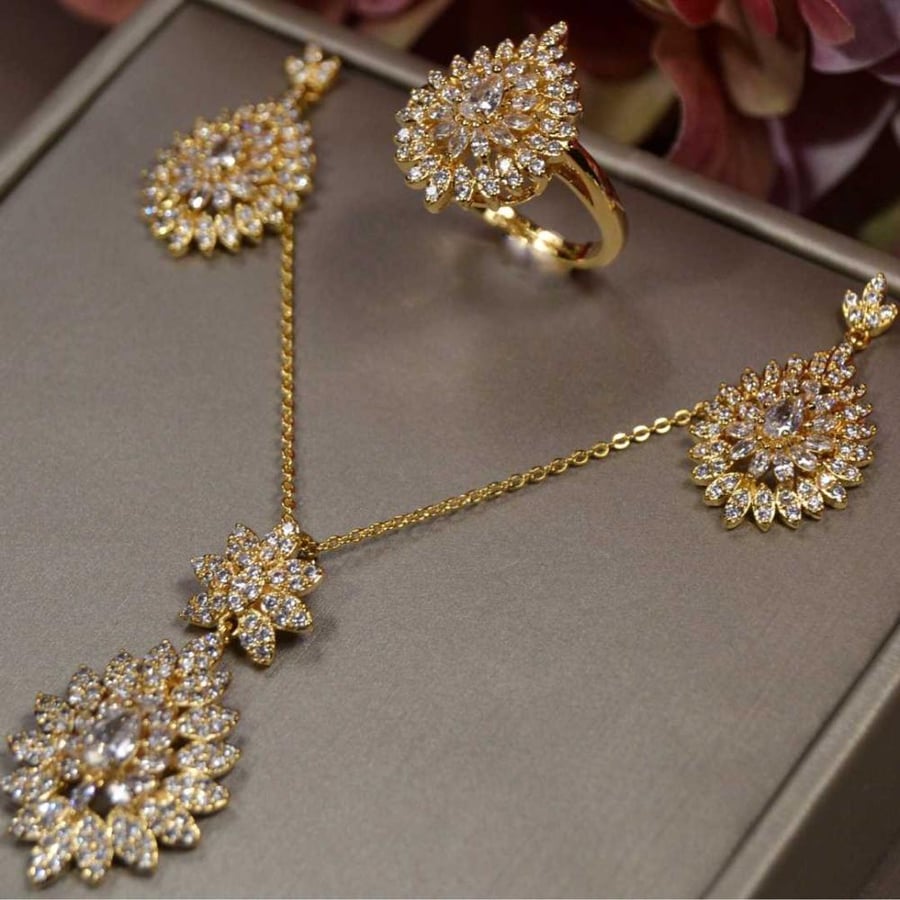 3-piece gold-plated set