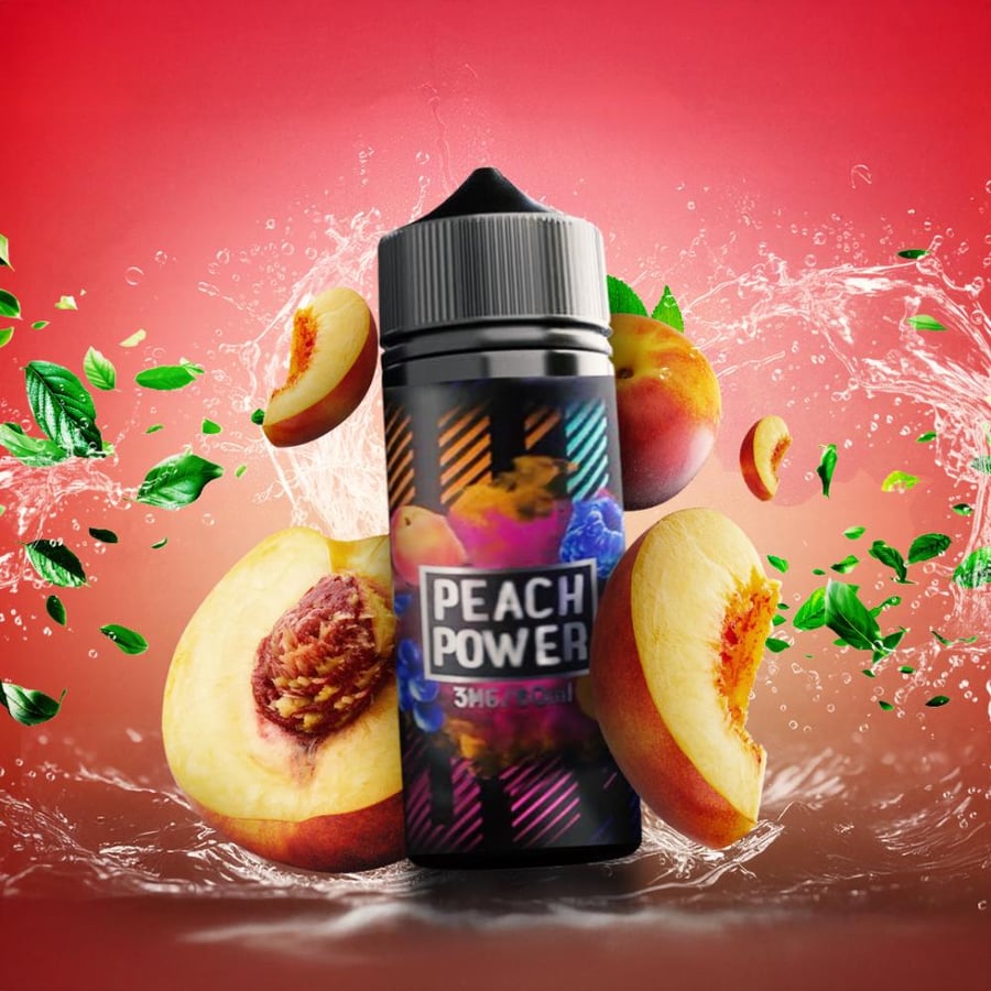 سامز فيب خوخ بور 120 مل - Peach Power By Sams Vape 120ml