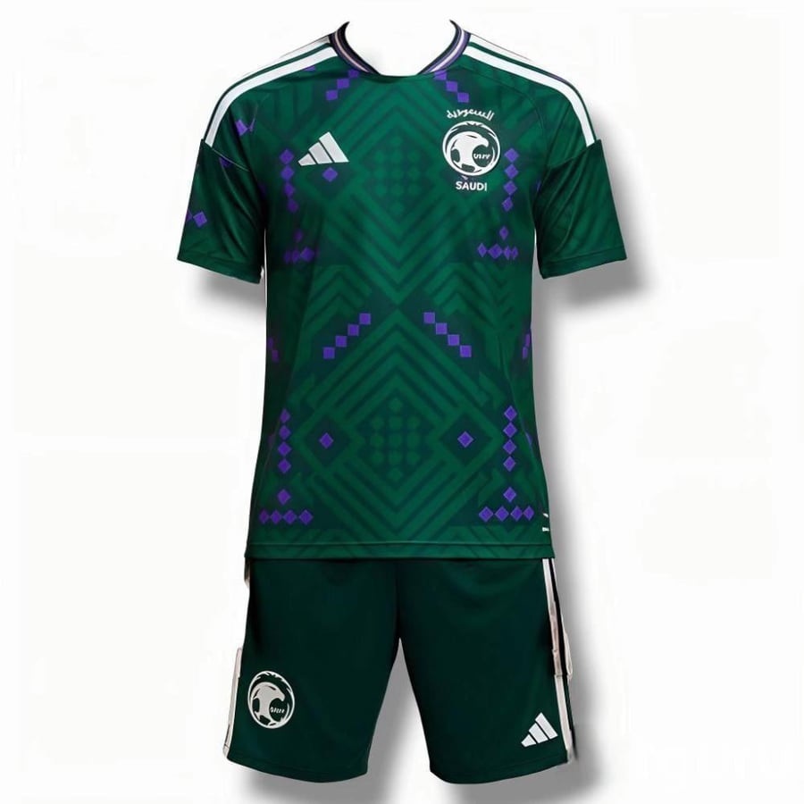 طقم المنتخب السعودي الاخضر الجديد