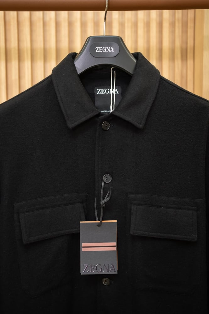 جاكيت أو قميص خارجي فاخر من الكشمير الخالص من زيانيا (Zegna Oasi Cashmere Overshirt)