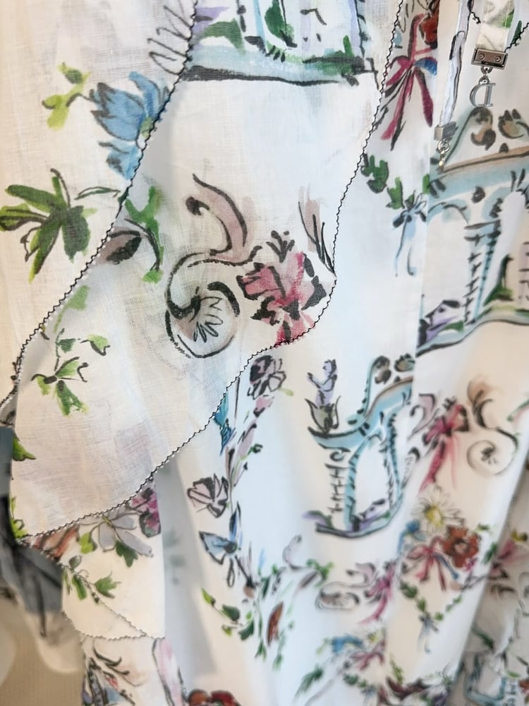 فستان ديور الفني المطبوع (Dior Artistic Print Maxi Dress)