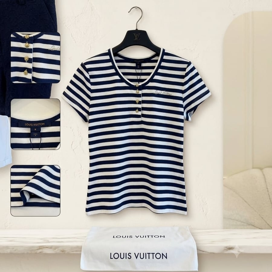 يشيرت مخطط بأسلوب "البحار" من لويس فيتون (Louis Vuitton) – أناقة كلاسيكية بلمسة عصرية