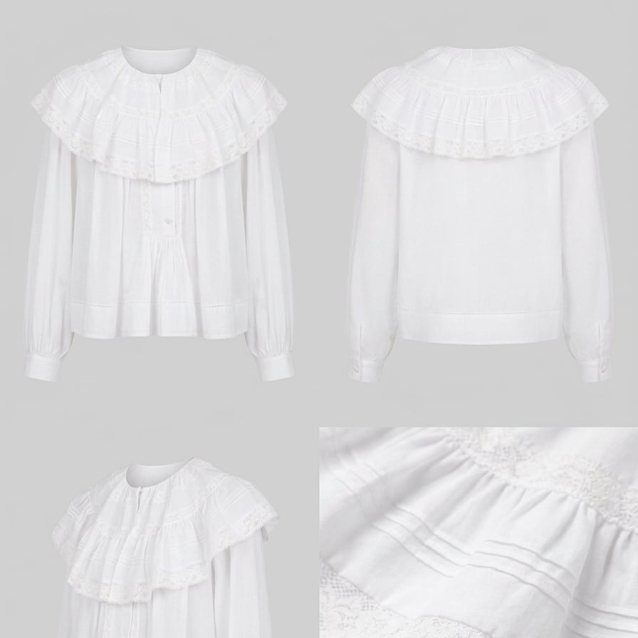 بلوزة (Blouse) من كلوي (Chloé) – لمسة من الرومانسية الباريسية بتصميم الدانتيل الأيقوني