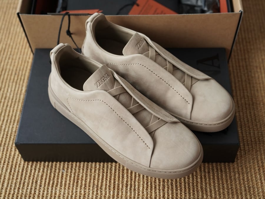 حذاء Zegna Triple Stitch الرياضي الفاخر