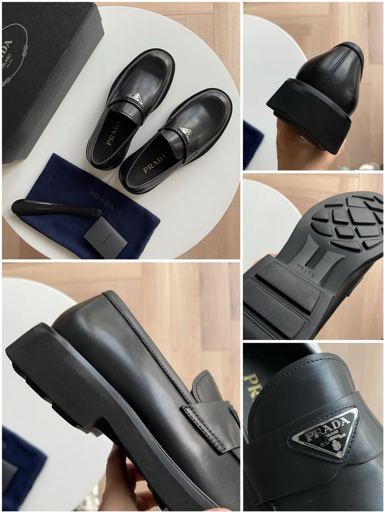 حذاء لوفر رجالي فاخر من برادا (Prada)