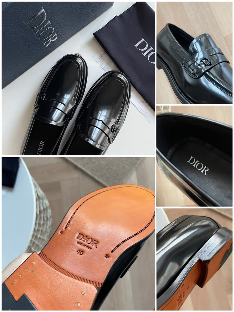 حذاء لوفر رجالي فاخر بتصميم ديور (Dior)