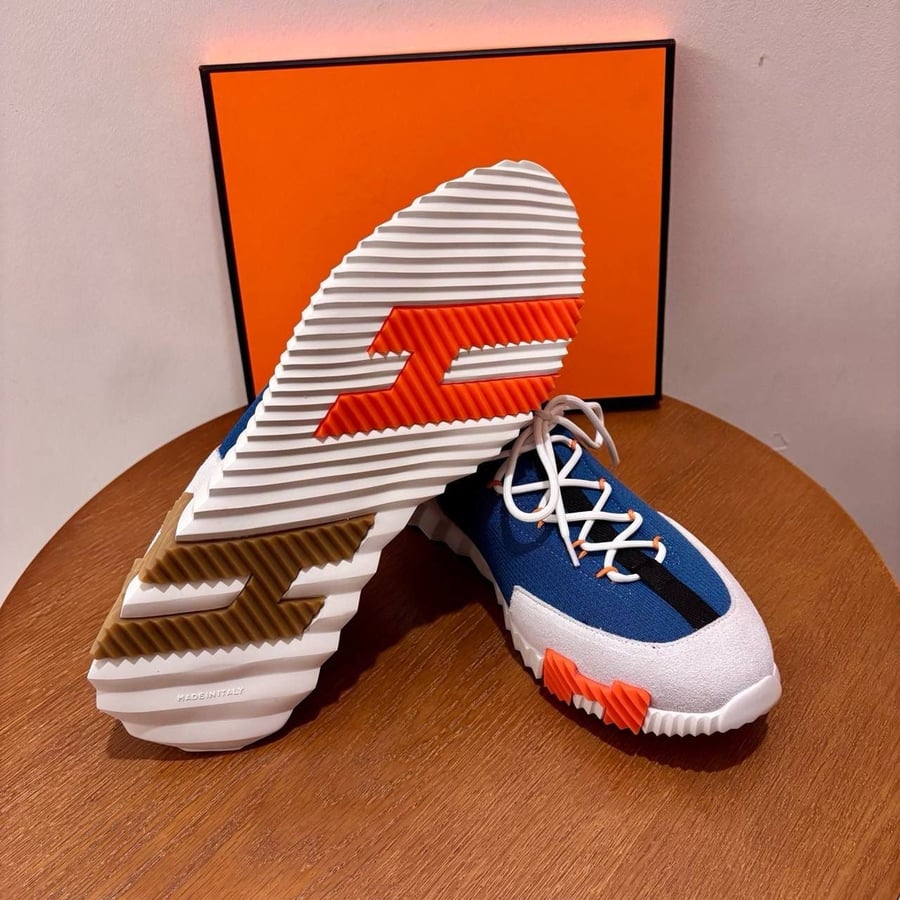 حذاء هيرميس ليفت سنيكرز أزرق Hermès Lift slip-on sneaker