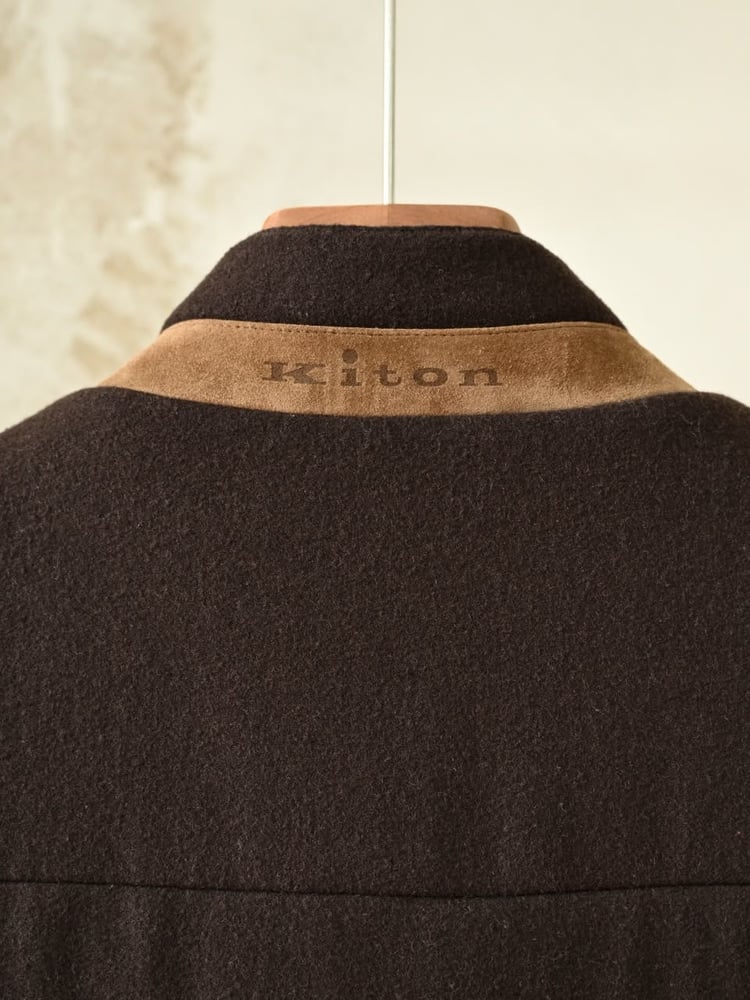 فيست كيتون الرجالي الفاخر من الصوف المبطن (Kiton Quilted Wool Vest)