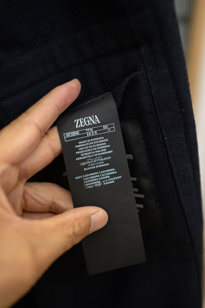 طقم كشمير فاخر من زيانيا (Zegna Cashmere Overshirt & Trousers Set)