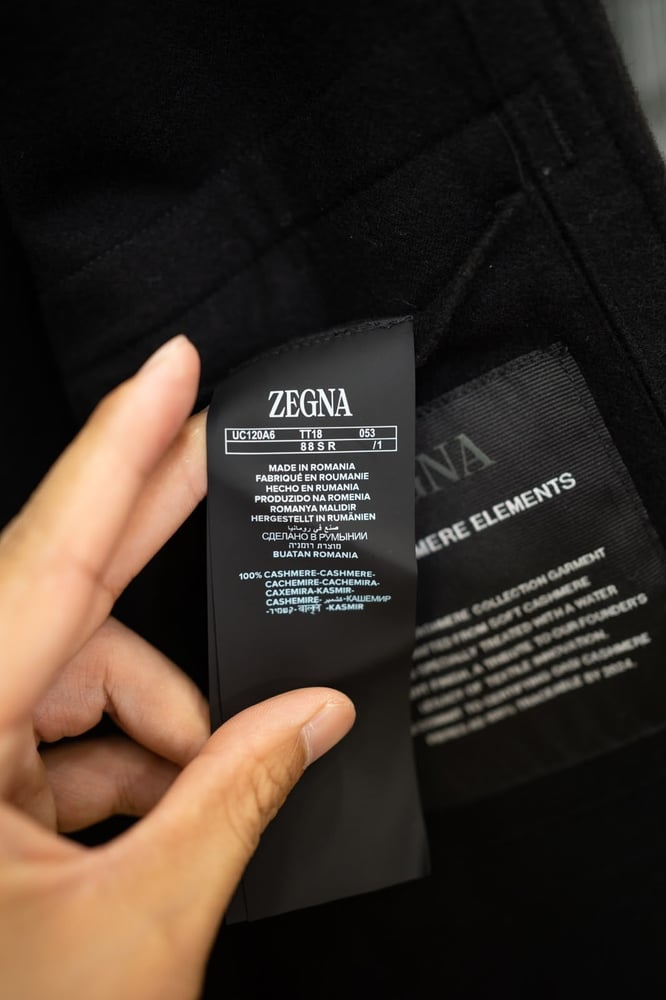 جاكيت أو قميص خارجي فاخر من الكشمير الخالص من زيانيا (Zegna Oasi Cashmere Overshirt)