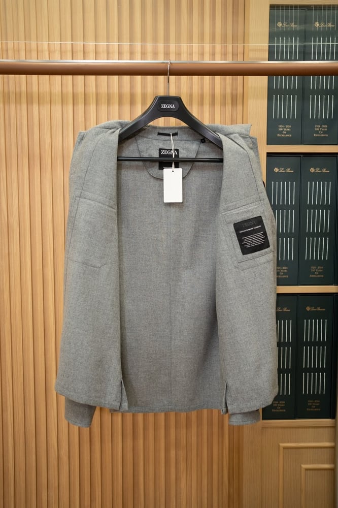 طقم كشمير فاخر من زيانيا (Zegna Cashmere Overshirt & Trousers Set)