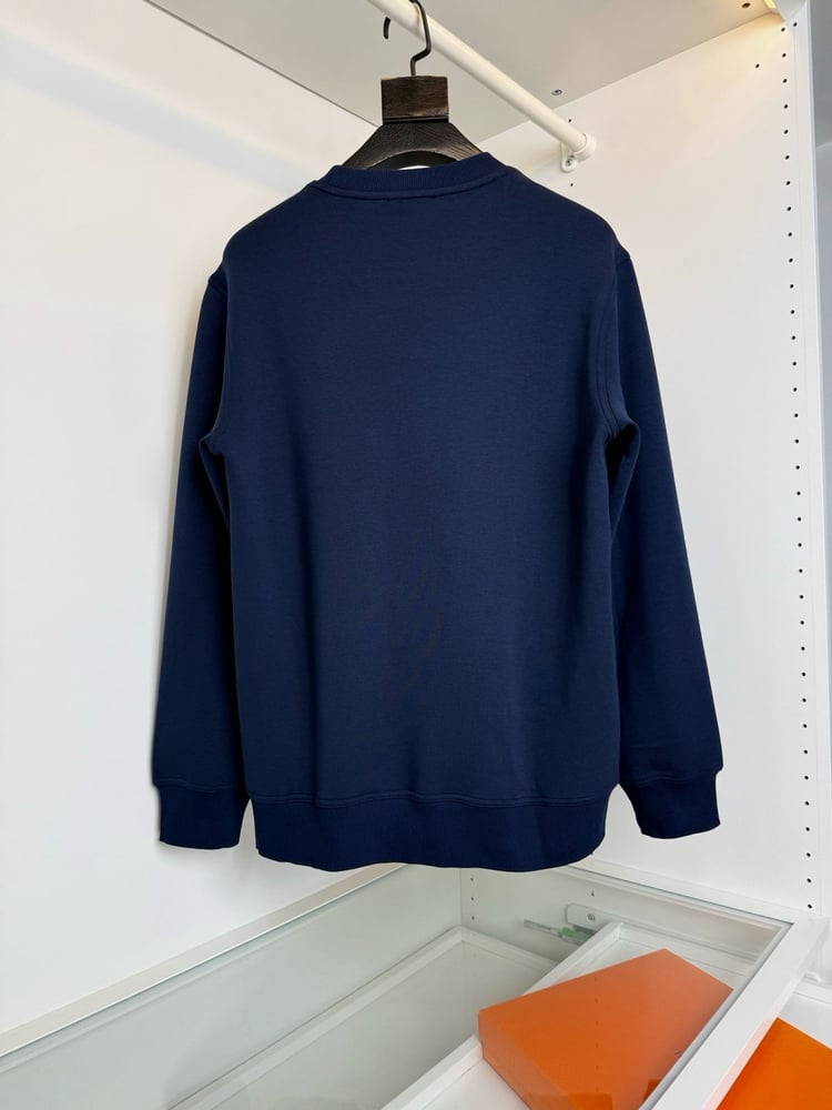سويت شيرت / بلوفر رجالي فاخر بتفاصيل السحاب الجانبي من "هيرميس" (Hermès)