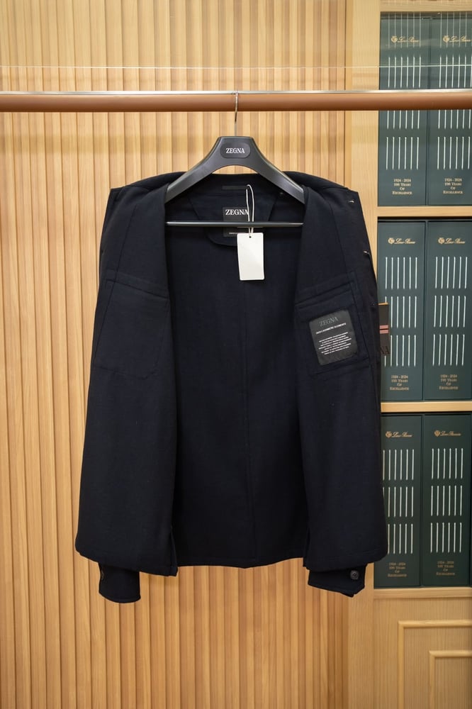 طقم كشمير فاخر من زيانيا (Zegna Cashmere Overshirt & Trousers Set)