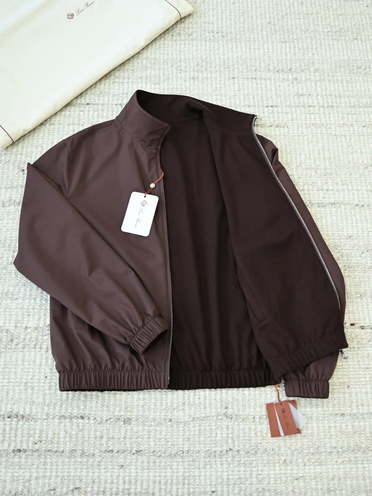 جاكيت بومبر reversible من لورو بيانا (Loro Piana Reversible Bomber Jacket)