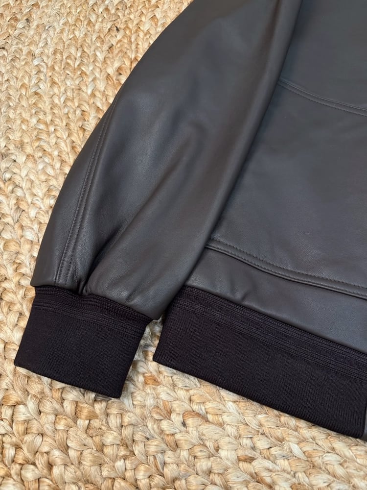 جاكيت إرمينيجيلدو زينيا الجلدي الفاخر (Ermenegildo Zegna Leather Jacket)