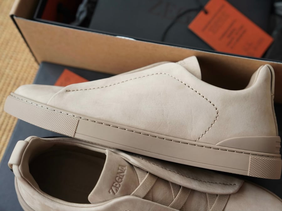 حذاء Zegna Triple Stitch الرياضي الفاخر