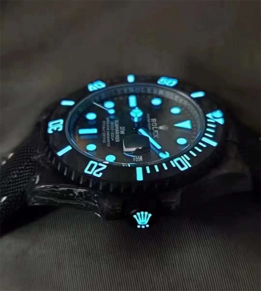 ساعة دي دبليو كربون يلو سابمارينر - VSFactory (DiW Carbon Yellow Submariner)