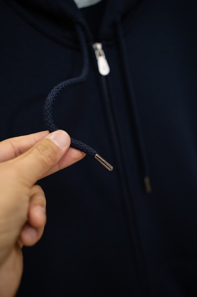 طقم صوف فاخر بسحاب من برونيلو كوتشينيلي - كحلي | Brunello Cucinelli Tracksuit