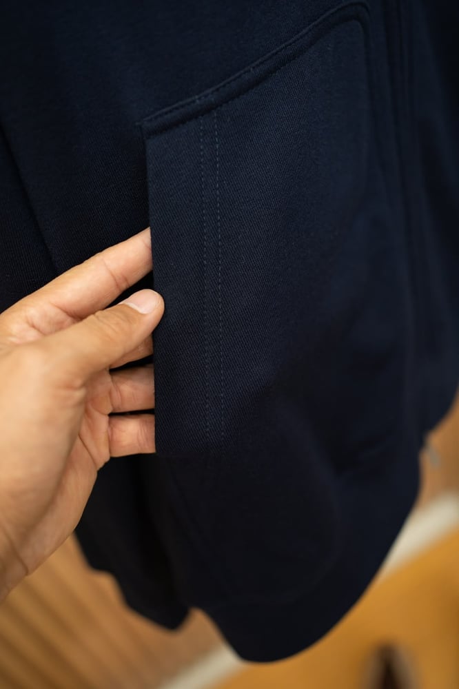 طقم صوف فاخر بسحاب من برونيلو كوتشينيلي - كحلي | Brunello Cucinelli Tracksuit