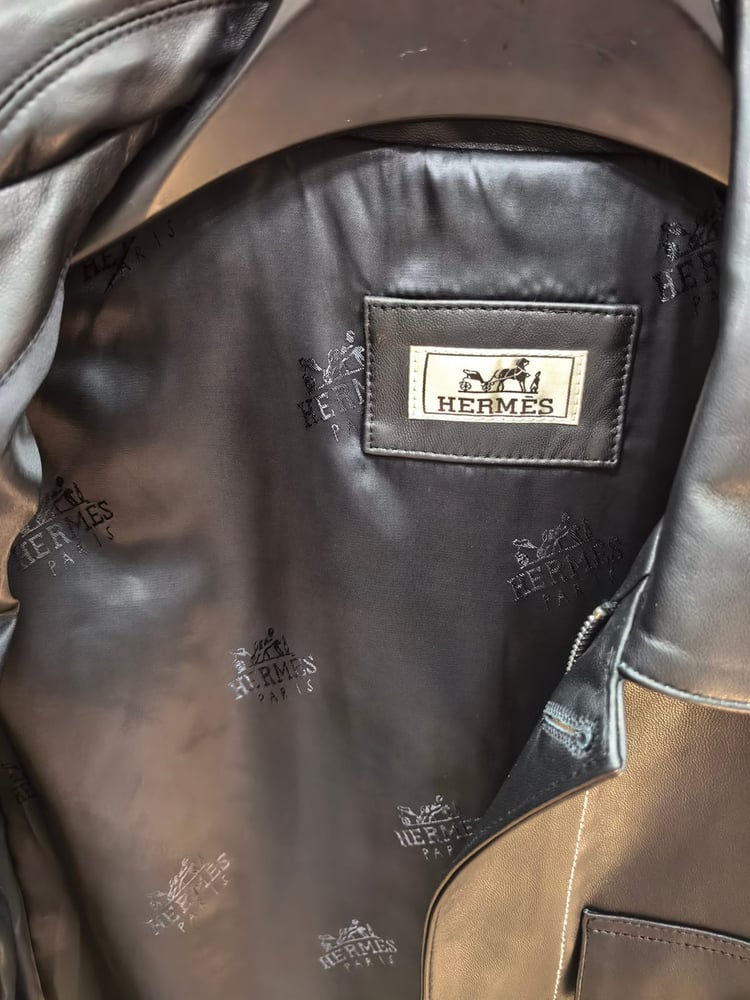 جاكيت هيرميس الجلدي الفاخر (Hermes Leather Jacket)