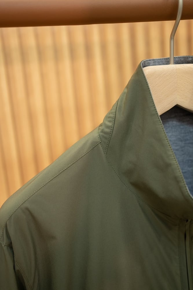 جاكيت بومبر ثنائي الوجه بأكمام طويلة من لورو بيانا | Loro Piana Reversible Bomber