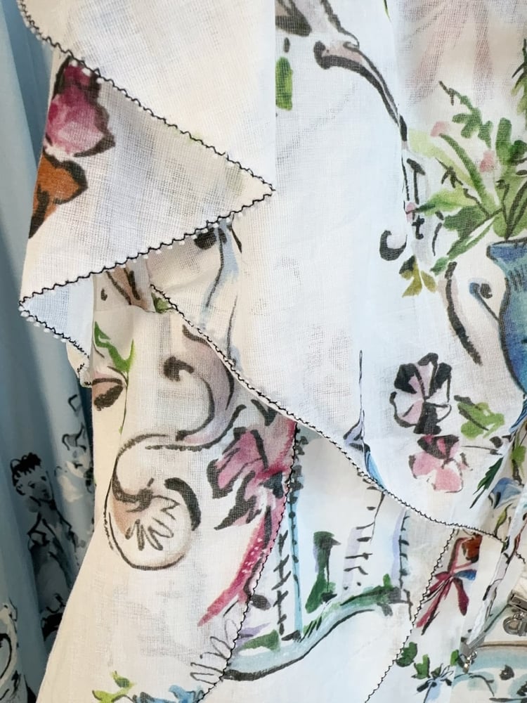 فستان ديور الفني المطبوع (Dior Artistic Print Maxi Dress)
