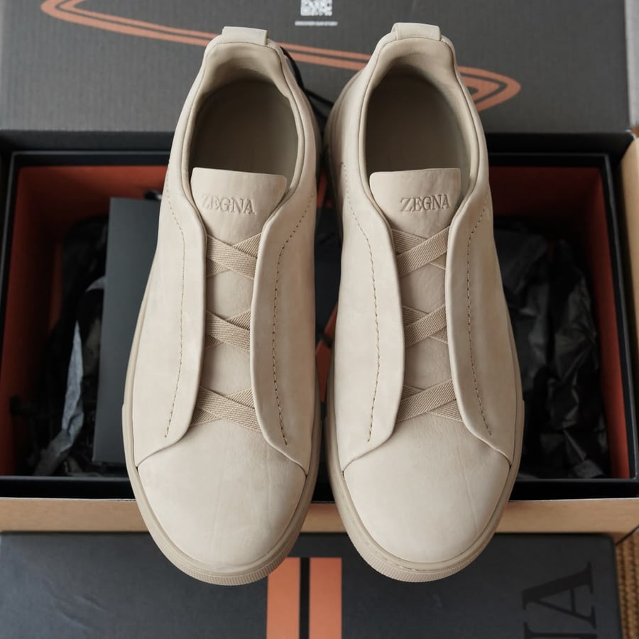 حذاء Zegna Triple Stitch الرياضي الفاخر