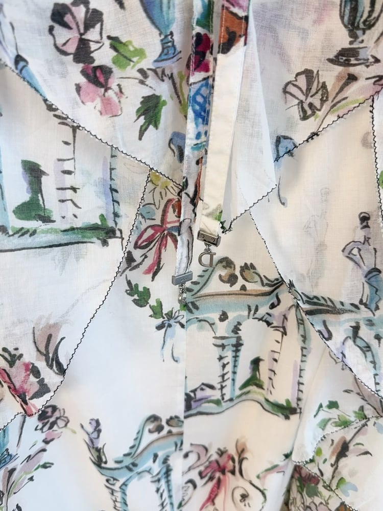 فستان ديور الفني المطبوع (Dior Artistic Print Maxi Dress)