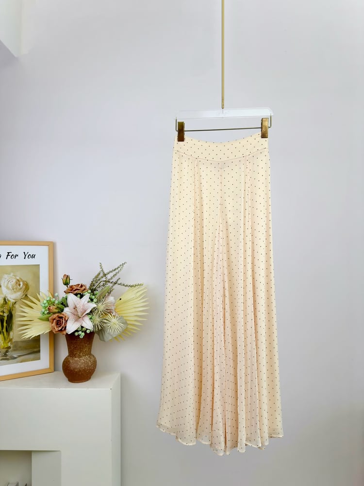 طقم "زيمرمان" الماكسي من الفيسكوز بنقشة البولكا دوت (Zimmermann Polka-Dot Viscose Set)