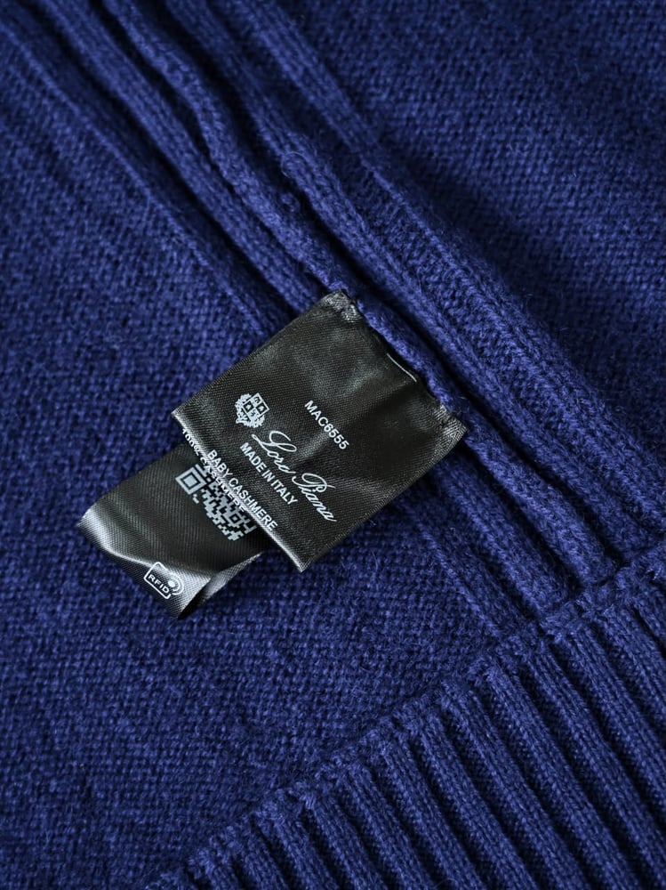 سترة لورو بيانا الرجالية الكشمير بسحاب كامل (Loro Piana Full-Zip Cashmere Cardigan)