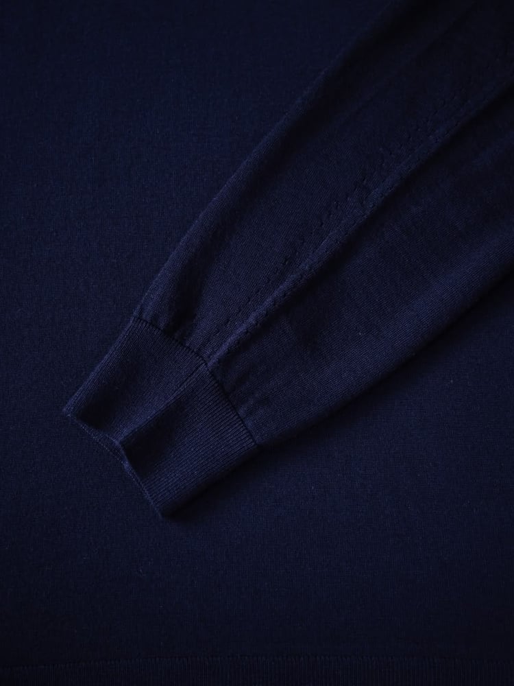 سترة كيتون الرجالية المحبوكة بنصف سحاب (Kiton 14 Micron Wool Half-Zip Pullover)