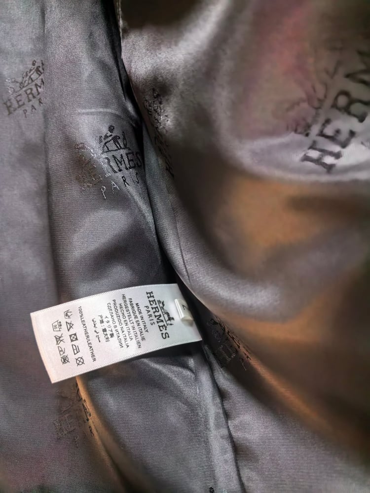 جاكيت هيرميس الجلدي الفاخر (Hermes Leather Jacket)