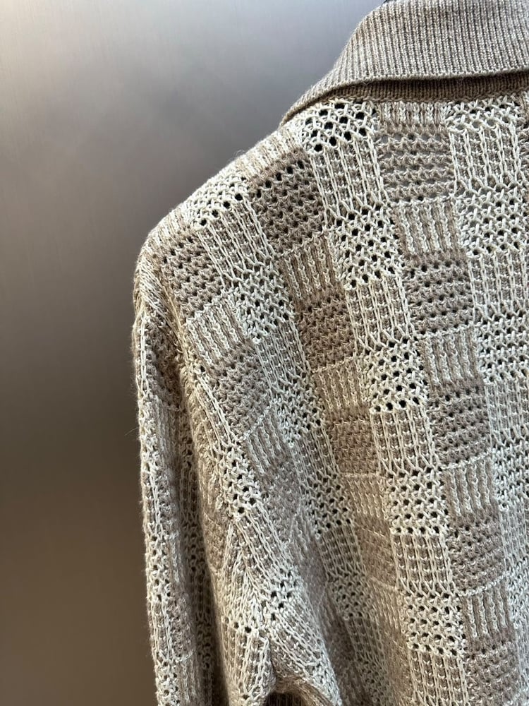 كارديجان لويس فيتون المتقاطع الفاخر (Louis Vuitton Damier Knit Cardigan)