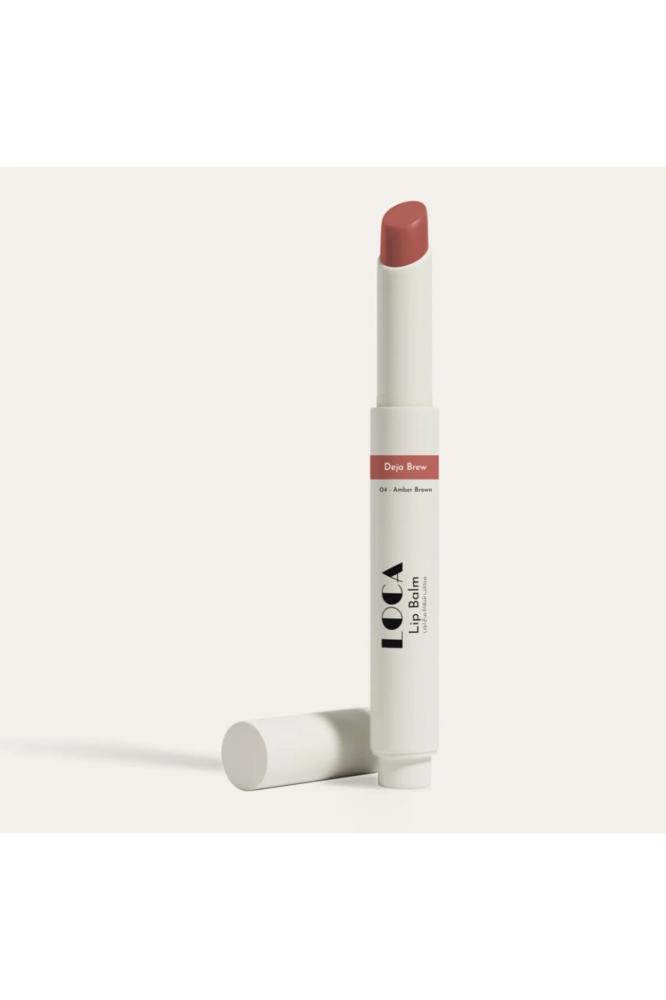 loça لوكا احمر ومرطب الشفاه - 04 ديجا بريو Loca Red Lip Balm - 04 Deja Brew