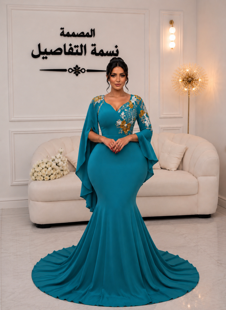 فستان كريب