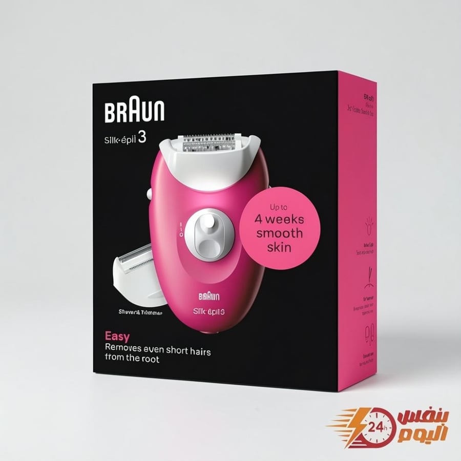 Braun Silk-épil 3 SkinSpa 3-032 Epilator with Shaver & Trimmer Head