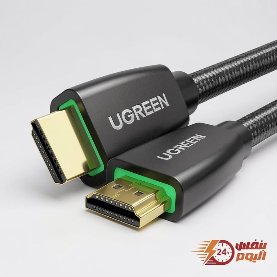 UGREEN HDMI 2.0 Cable 2M 4K@60Hz High-Speed Braided Cable – Black