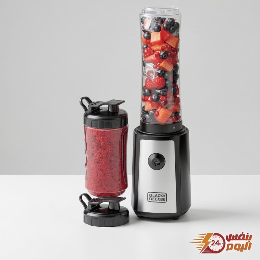 BLACK+DECKER Sports Blender & Smoothie Maker SBX300-B5 300W 6-Piece Set